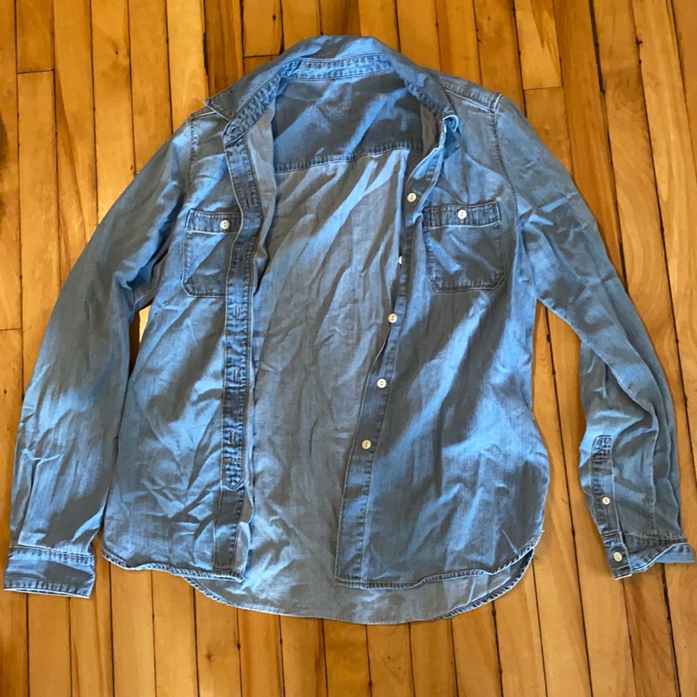 Denim button down shirt